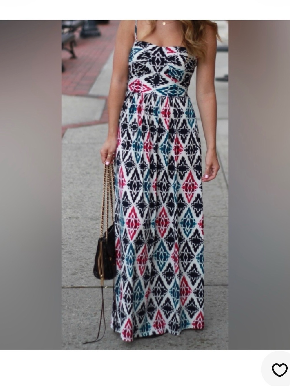 Ann Taylor Petite sz8P Ikat Maxi Dress